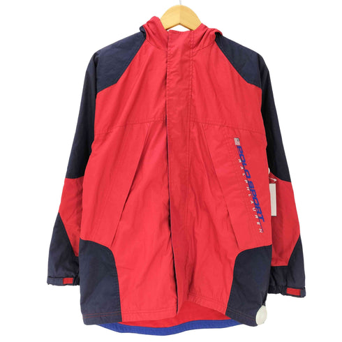 ポロスポーツラルフローレン POLO SPORT RALPH LAUREN 90S ナイガイ期 裏地フリース 縦ロゴ 刺繍 八の字ジップ マウンテン パーカー ジャケット メンズ  170